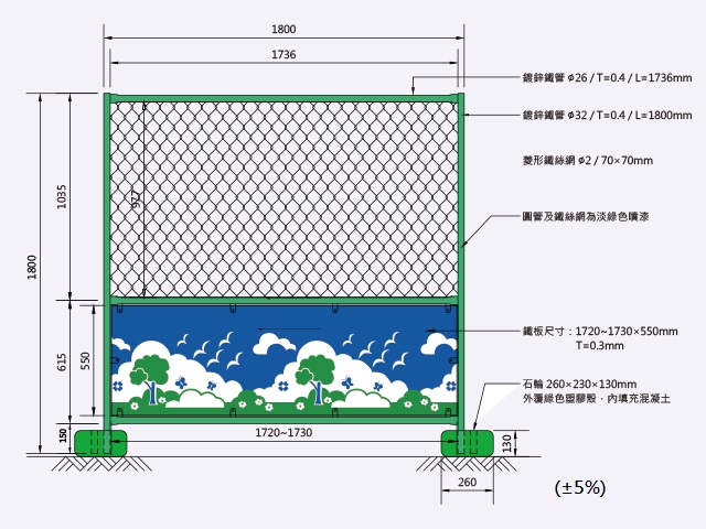 活動式鋼管圍籬